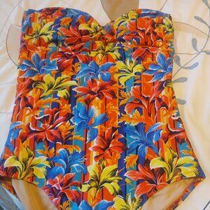 NWT J Crew Sunset Floral One Piece Bathing Suit